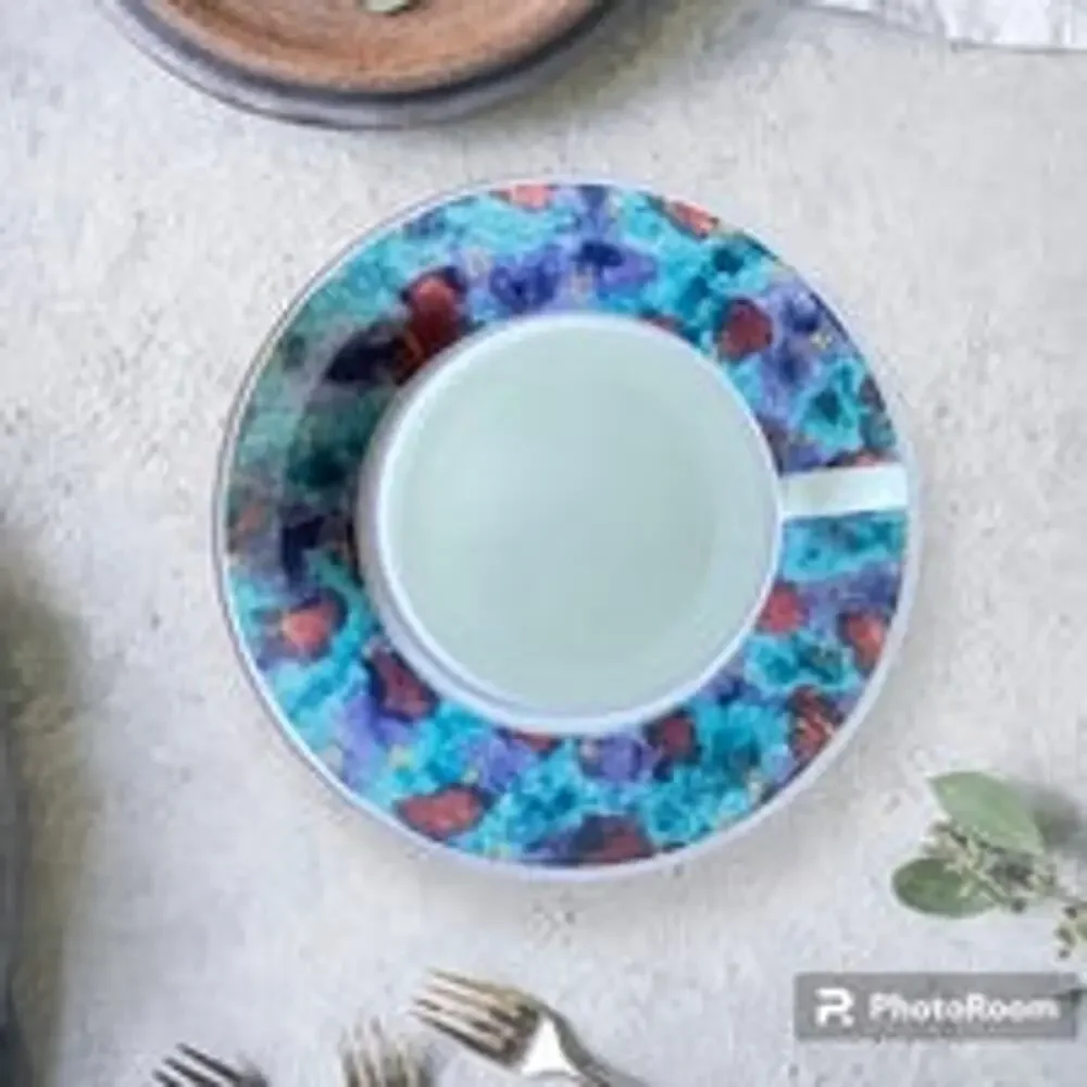Sango Jewel 353965 Cup and Saucer Set